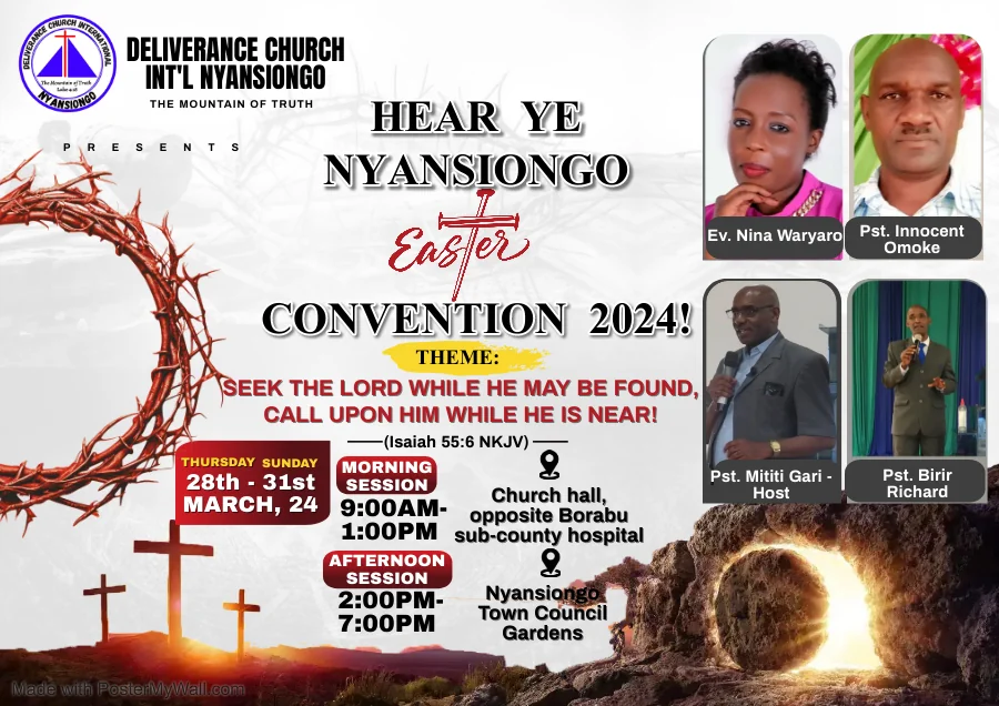 Easter Convention 2024 flyer