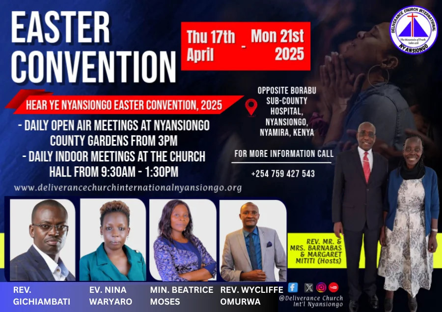 Easter Convention 2025 flyer
