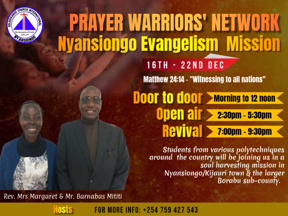 Prayer Warriors' Network Mission